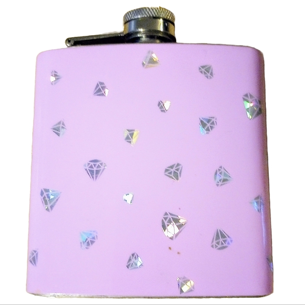 Purple Diamond Wrap Stainless Steel Flask